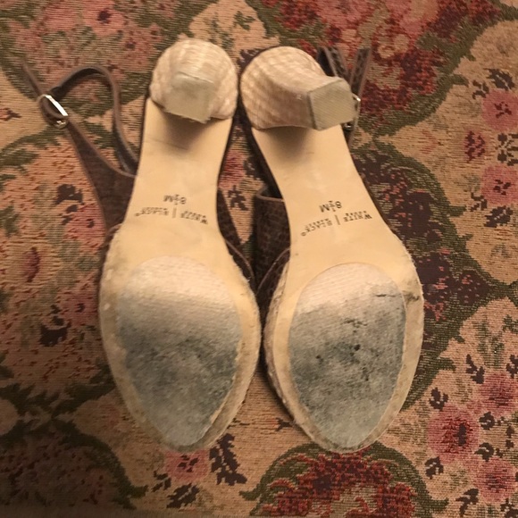 WHBM Brown Heels size 8.5 - Picture 4 of 6